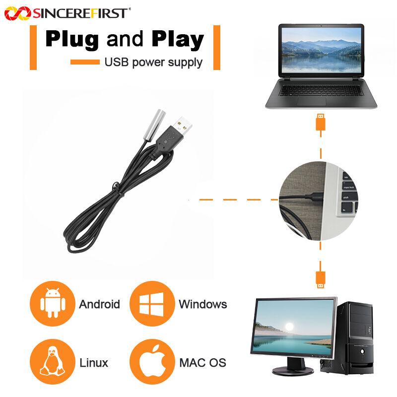 2MP 1080P GC2755 USB2.0 UVC OTG Plug and Play Endoscope Camera Module